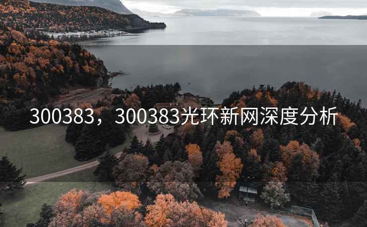 300383，300383光环新网深度分析