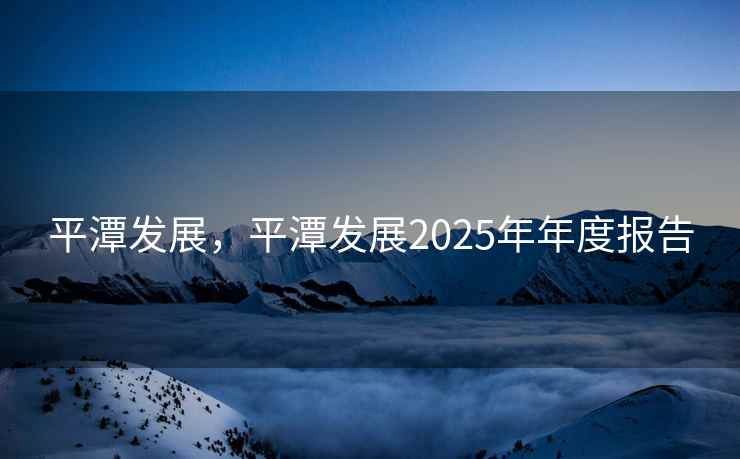 平潭发展，平潭发展2025年年度报告