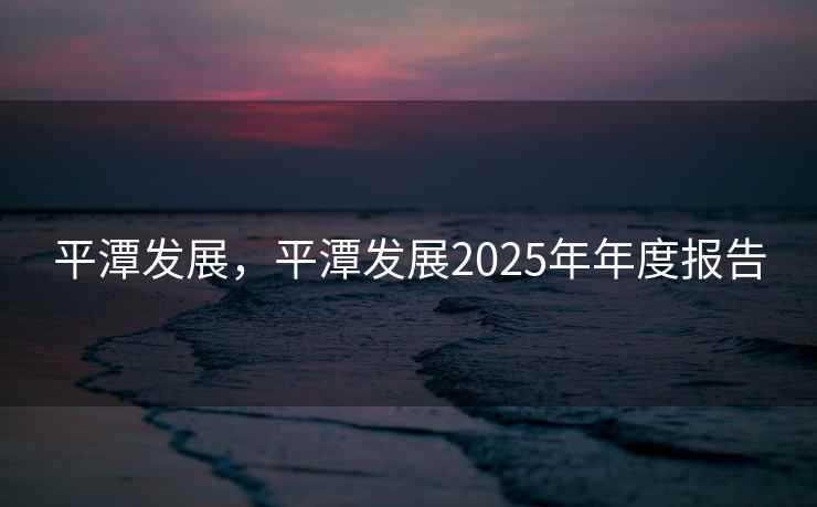 平潭发展，平潭发展2025年年度报告