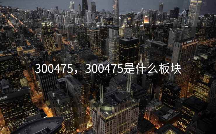 300475，300475是什么板块