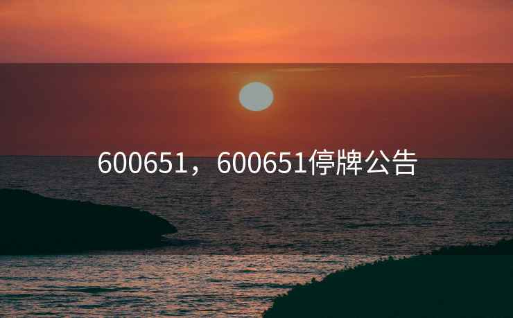 600651,600651停牌公告 600651,600651停牌公告