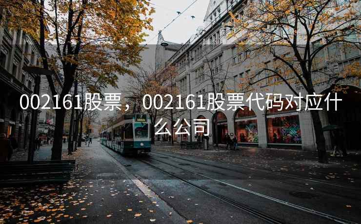 002161股票，002161股票代码对应什么公司